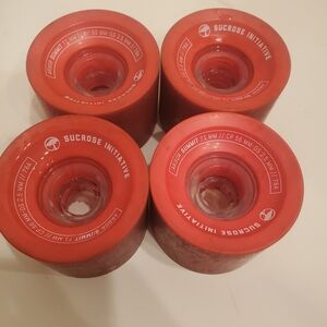 Red Sucrose Initiative Skateboard Wheels